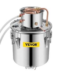 VEVOR Alcohol Still 9.6 Gal 38 L Distiller Kit w Copper Tubing, Circulating Pump