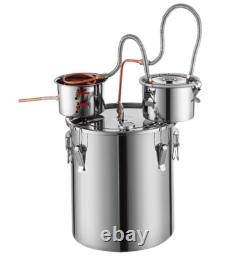 VEVOR Alcohol Still 9.6 Gal 38 L Distiller Kit w Copper Tubing, Circulating Pump