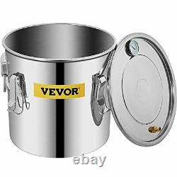 VEVOR Moonshine Still 3 Gal 12L Stainless Steel Alcohol Distiller Copper Tube