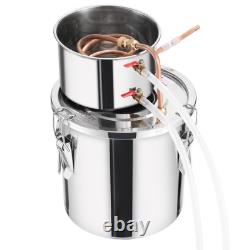VEVOR Moonshine Still 3 Gal Water Alcohol Distiller Brewing Kit Stainless Steel