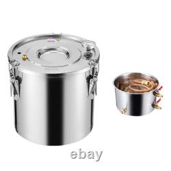 VEVOR Moonshine Still 5 Gal Water Alcohol Distiller Brewing Kit Stainless Steel