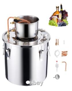 VEVOR Moonshine Still 8 Gal Water Alcohol Distiller Brewing Kit Stainless Steel