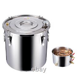 VEVOR Moonshine Still 8 Gal Water Alcohol Distiller Brewing Kit Stainless Steel