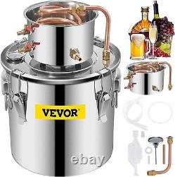 VEVOR Moonshine Still Distiller 5Gal 21L 2pot Stainless Steel Distillation Pot