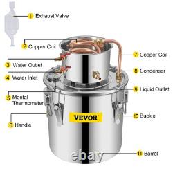 VEVOR UK GAL Home Use Moonshine Still Brewing Stainless Steel Distiller Water