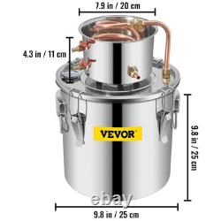 VEVOR UK GAL Home Use Moonshine Still Brewing Stainless Steel Distiller Water