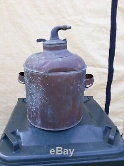 VINTAGE Antique COPPER MOONSHINE STILL TANK, CONTAINER Ethanol Part Boiler Pot