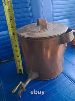 Vintage 40s/50s Moonshine Still Related Metal Copper Dispenser Brass Valve