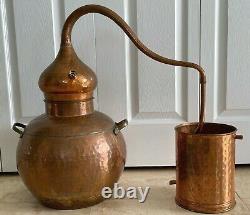 Vintage Collectible Copper Moonshine Still Brewing