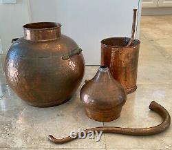 Vintage Collectible Copper Moonshine Still Brewing