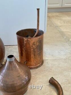 Vintage Collectible Copper Moonshine Still Brewing