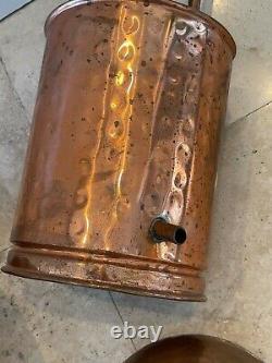 Vintage Collectible Copper Moonshine Still Brewing