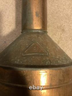 Vintage Copper 5 Gallon Moonshine Alcohol Still Can Pitcher 17 Tall Patina