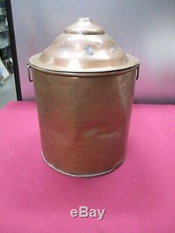 Vintage Copper 5 Gallon Moonshine Still Pot- Hand Made