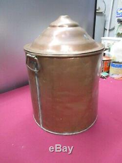 Vintage Copper 5 Gallon Moonshine Still Pot- Hand Made