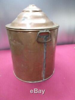 Vintage Copper 5 Gallon Moonshine Still Pot- Hand Made