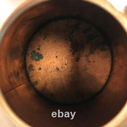 Vintage Copper Boiler Still Moonshine Grain Kettle Handle Screw on Lid Spigot