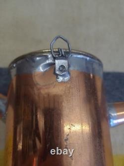 Vintage Copper & Brass Distilling STILL Reservoir with Porcelain Valve, Wall Mount