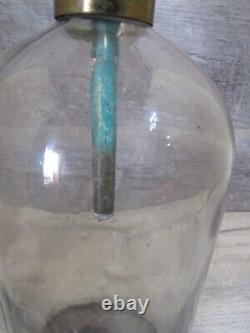 Vintage Copper Brass Glass Moonshine Still Bottle Jar Equipment 5 Pints