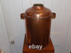 Vintage Copper Moonshine Pot with handles and No Top