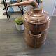Vintage Copper Moonshine Still Pot Boiler With Threaded Top 3 Gal / 12 Liter