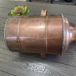 Vintage Copper Moonshine Still Pot Boiler with Threaded Top 3 gal / 12 liter