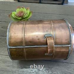 Vintage Copper Moonshine Still Pot Boiler with Threaded Top 3 gal / 12 liter