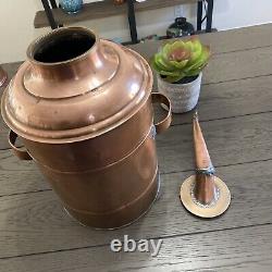 Vintage Copper Moonshine Still Pot Boiler with Threaded Top 3 gal / 12 liter