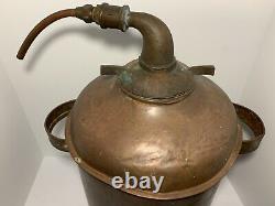 Vintage Copper Moonshine Still Pot Mash Boiler Distiller Man Cave Bar Decor OLD