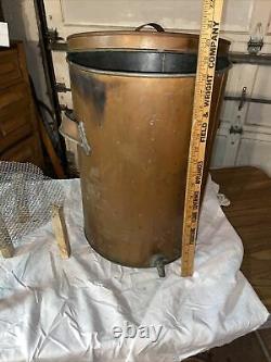 Vintage Copper Moonshine Still with Spout And Grate