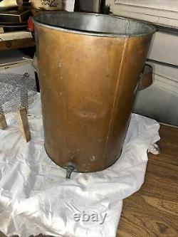 Vintage Copper Moonshine Still with Spout And Grate