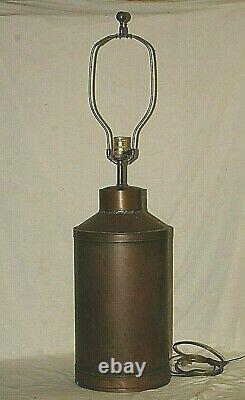 Vintage Copper Moonshine Whiskey Still Electric Table Lamp Country Cabin Decor