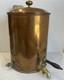 Vintage Copper Moonshine Whiskey Still With Lid /wooden Handle Approx 5 Gallon