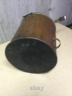 Vintage Copper Moonshine Whisky Still. Five Gallon Screw Clamp. Good Condition