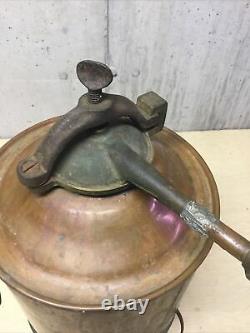 Vintage Copper Moonshine Whisky Still. Five Gallon Screw Clamp. Good Condition