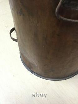 Vintage Copper Moonshine Whisky Still. Five Gallon Screw Clamp. Good Condition