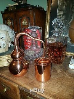 Vintage Copper Spirit Gin Still Moonshine curio display