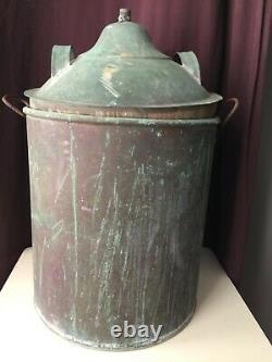 Vintage Copper Still Pot Moonshine Mash Boiler 13 Distilling Whiskey Brewing