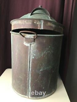 Vintage Copper Still Pot Moonshine Mash Boiler 13 Distilling Whiskey Brewing