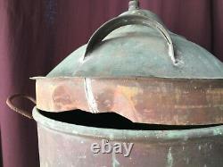 Vintage Copper Still Pot Moonshine Mash Boiler 13 Distilling Whiskey Brewing