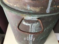 Vintage Copper Still Pot Moonshine Mash Boiler 13 Distilling Whiskey Brewing