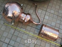 Vintage Distillery Alambicco Alembic Still Moonshine & Whiskey Copper 10 Litres