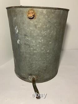 Vintage Galvanized & Copper WORM BOX CONDENSER Moonshine Still Pot Mash Boiler