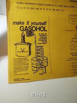 Vintage Gasohol Home Kit Ethanol Pot Still. Moonshine Distiller Gas Advertising
