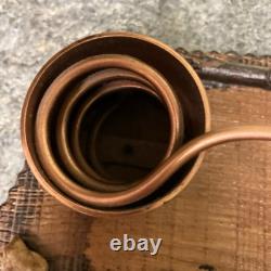 Vintage Mountain Moonshine Copper Still On Tennessee Shaped Wood Base Souvenir