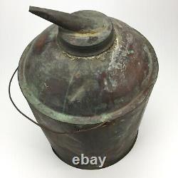 Vintage Primitive Copper Still Boiler Pot with Spout, Tennessee, moonshine