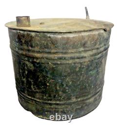 Vintage SMALL Copper Moonshine Still Pot possible Thumper Style Pot Nice Patina