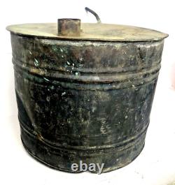 Vintage SMALL Copper Moonshine Still Pot possible Thumper Style Pot Nice Patina