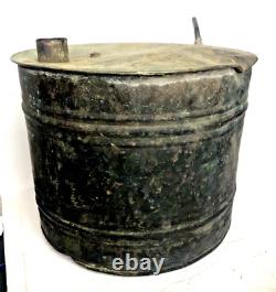 Vintage SMALL Copper Moonshine Still Pot possible Thumper Style Pot Nice Patina