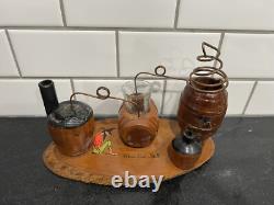 Vintage WOODEN Moonshine Still Whiskey Prohibition Bootlegger Liquor Folk Art